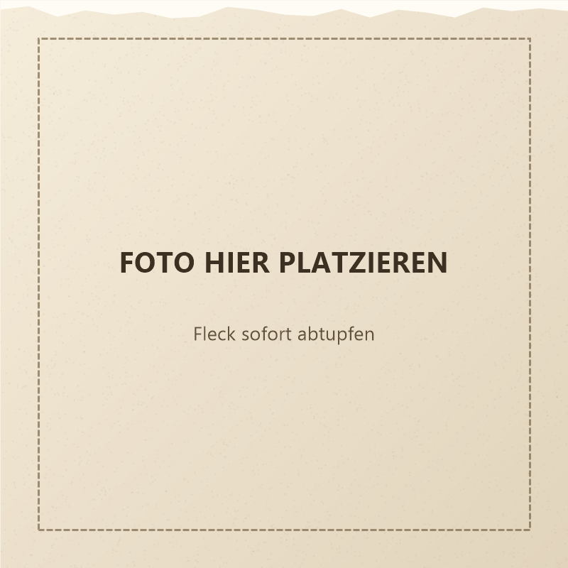 Platzhalter: frischer Fleck wird mit klarem Wasser abgetupft