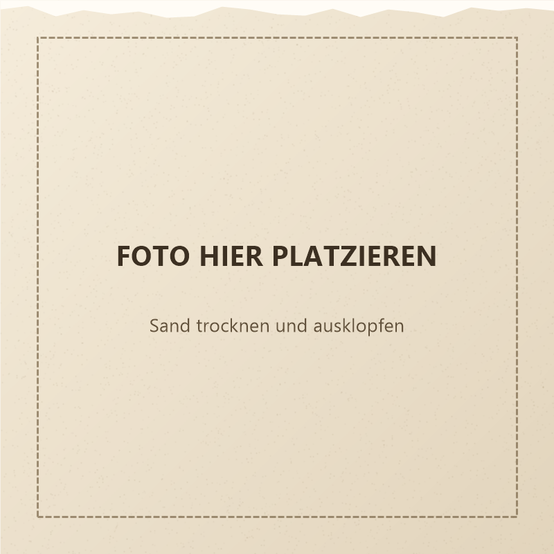 Platzhalter: getrockneter Sand wird aus dem Gewebe geklopft