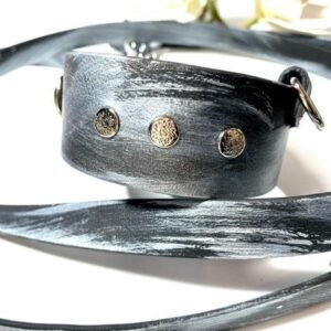 Biothane Design Black & Silver